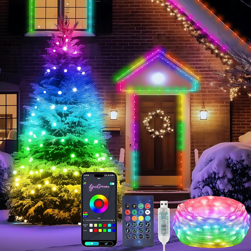 Kerst String Lights in gebruik