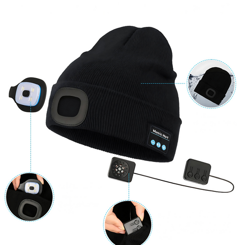 3-in-1 Function Bluetooth Beanie in gebruik